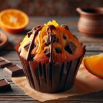 muffin senza glutine al cioccolato e arancia per snack golosi