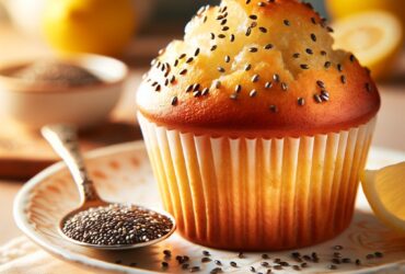 muffin senza glutine al limone e semi di chia per colazioni salutari e rinfrescanti