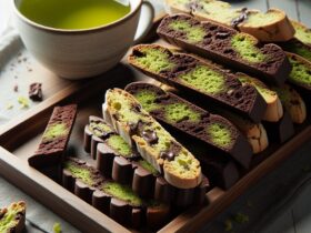 biscotti senza glutine al tè verde e cioccolato per uno snack antiossidante