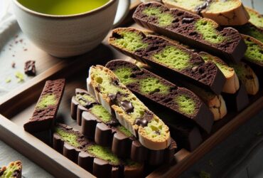 biscotti senza glutine al tè verde e cioccolato per uno snack antiossidante