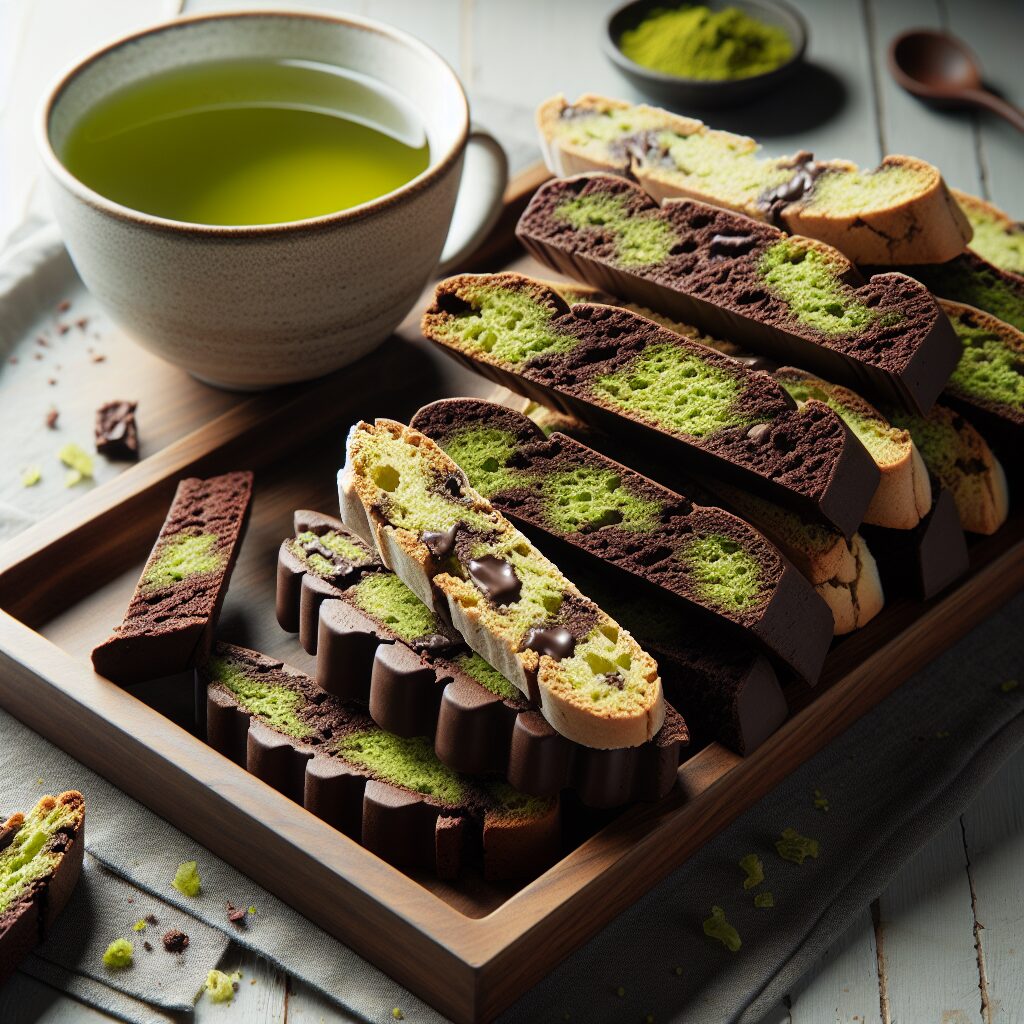 biscotti senza glutine al tè verde e cioccolato per uno snack antiossidante