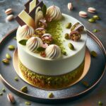 torta senza glutine alla crema di pistacchio e cioccolato bianco per dolci lussuosi