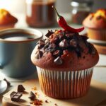 muffin senza glutine al cioccolato e peperoncino per colazioni piccanti