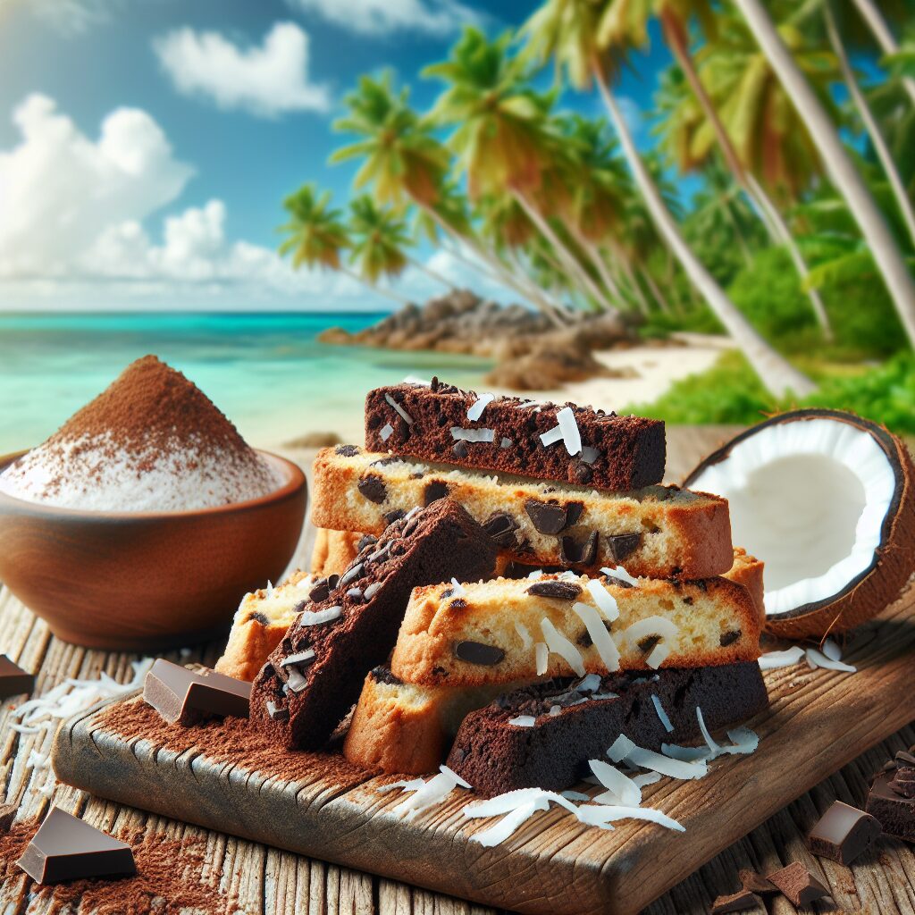 biscotti senza glutine al cioccolato e cocco per uno snack goloso e tropicale