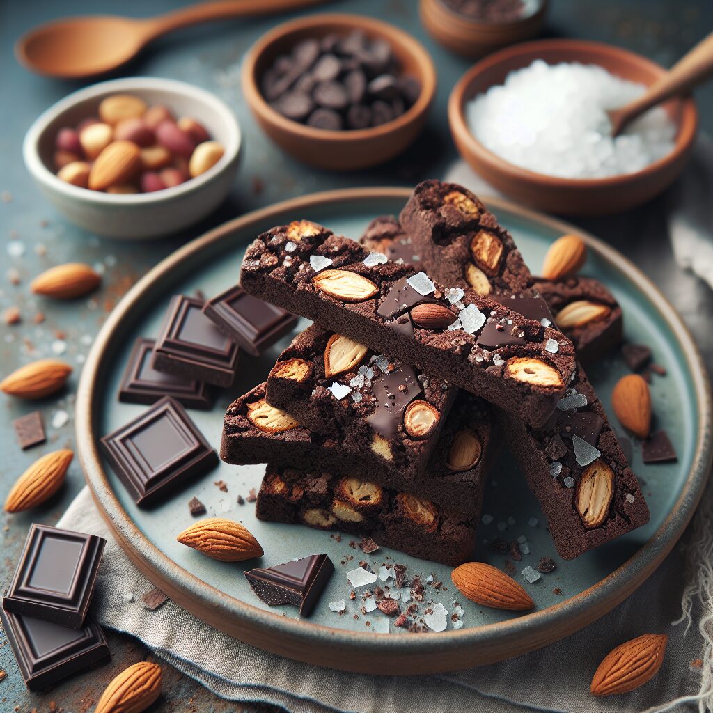 biscotti senza glutine al cioccolato fondente e sale marino per snack equilibrati