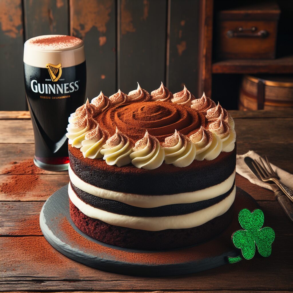 torta senza glutine al cioccolato e guinness per dessert irlandesi