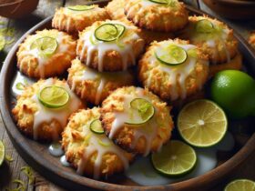 biscotti senza glutine alla farina di cocco e lime per dolci tropicali