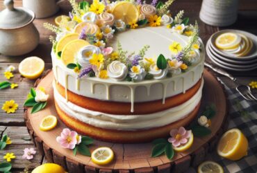 torta senza glutine alla crema di limone per dolci primaverili