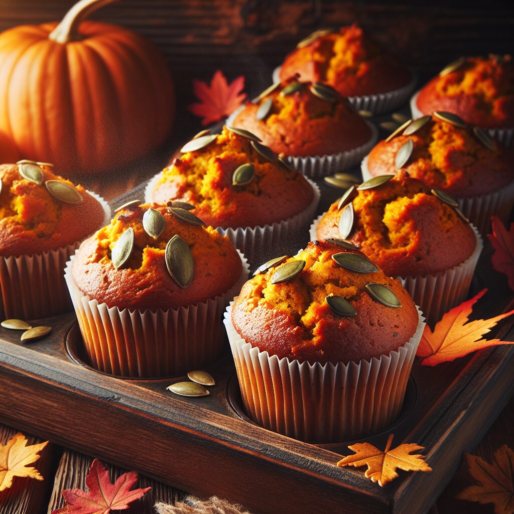 muffin senza glutine alla zucca e noce moscata per colazioni autunnali