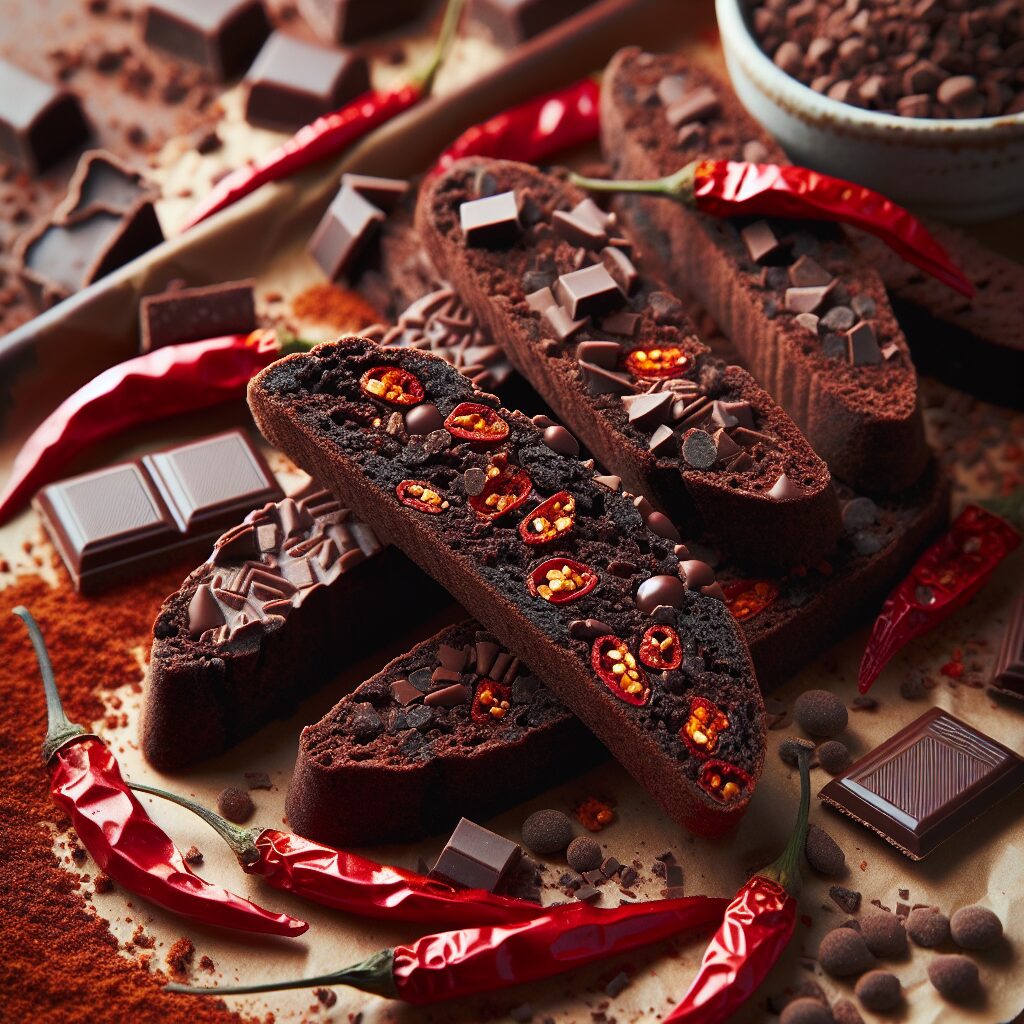 biscotti senza glutine al cioccolato e peperoncino per snack audaci