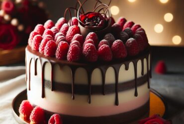 torta senza glutine ai lamponi e cioccolato fondente per un dessert romantico e goloso