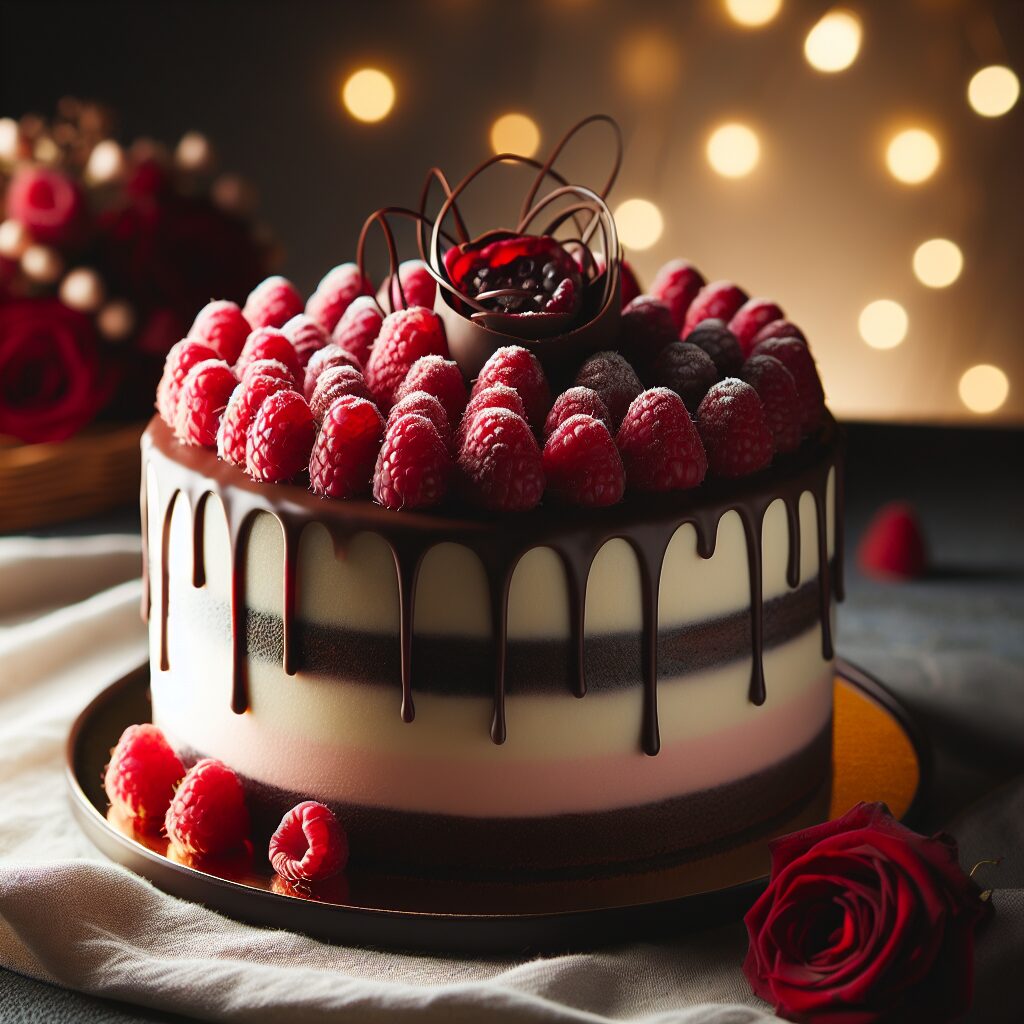 torta senza glutine ai lamponi e cioccolato fondente per un dessert romantico e goloso