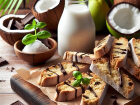 biscotti senza glutine alla farina di cocco e cioccolato per uno snack tropicale e goloso