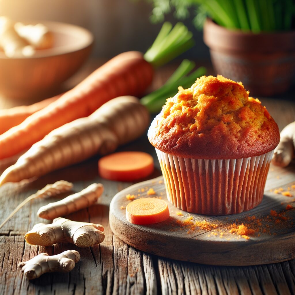 muffin senza glutine alla carota e zenzero per colazioni speziate