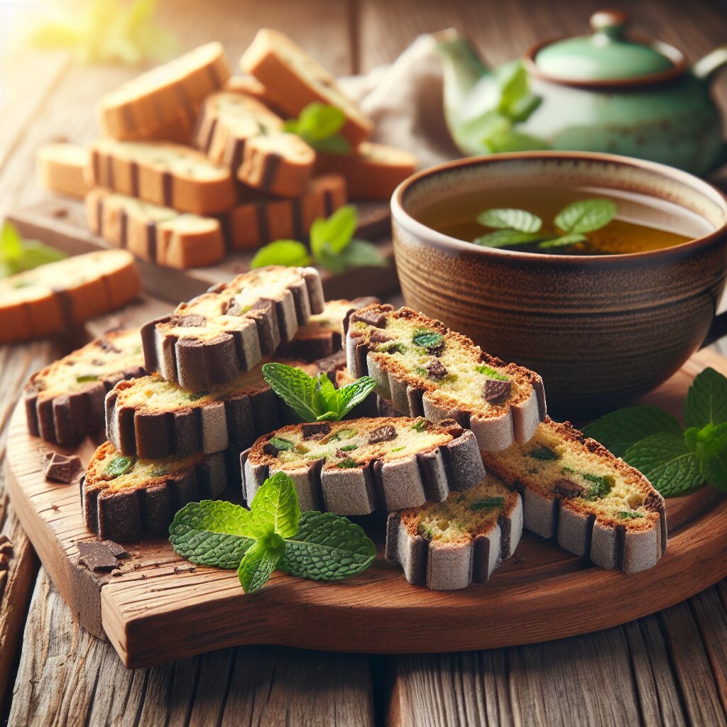 biscotti senza glutine al cioccolato e menta per merende rinfrescanti