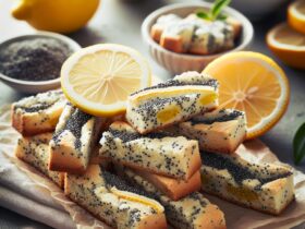 biscotti senza glutine al limone e semi di papavero per snack leggeri