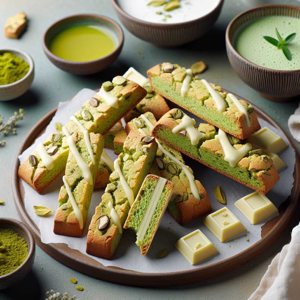 biscotti senza glutine al tè verde matcha e cioccolato bianco per merende originali