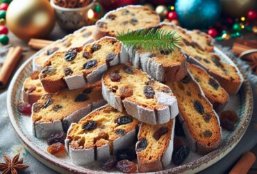 biscotti senza glutine alla cannella e uvetta per uno snack natalizio tradizionale
