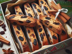 biscotti senza glutine alla cannella e uvetta per uno snack natalizio tradizionale