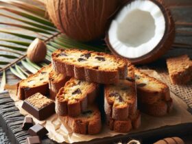 biscotti senza glutine alla farina di cocco e cioccolato per snack esotici