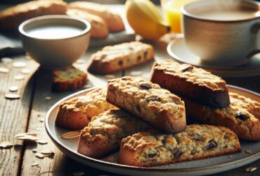 biscotti senza glutine alla farina di avena e banana per colazioni sane