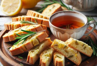 biscotti senza glutine al limone e rosmarino per merende aromatiche