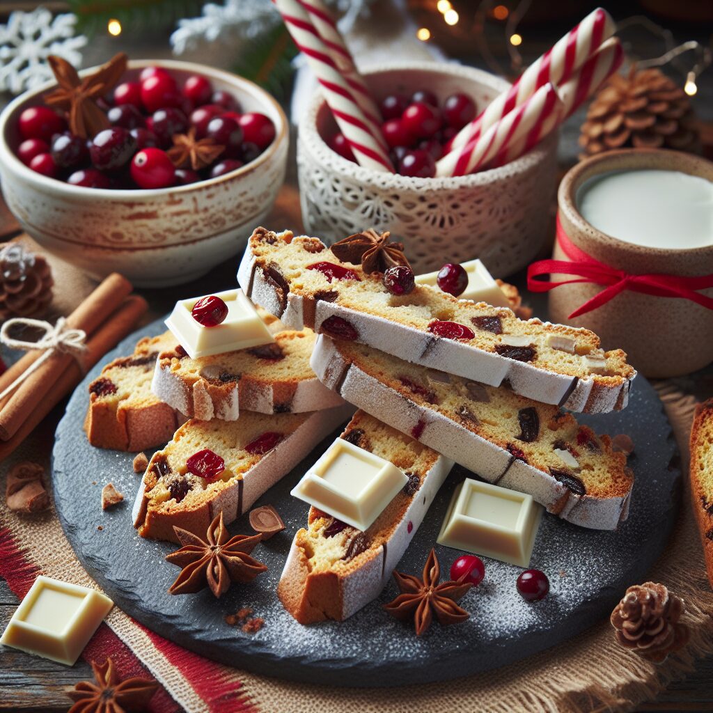 biscotti senza glutine al cioccolato bianco e cranberry per merende festive