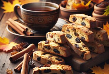 biscotti senza glutine alla cannella e uvetta per merende autunnali