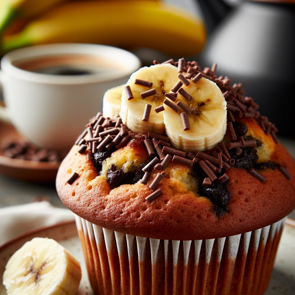 muffin senza glutine alla banana e cioccolato per colazioni energizzanti