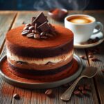 torta senza glutine al caffè e cioccolato per amanti dell'espresso