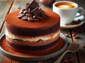 torta senza glutine al caffè e cioccolato per amanti dell'espresso