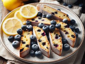 biscotti senza glutine al limone e mirtilli per uno snack fresco e fruttato