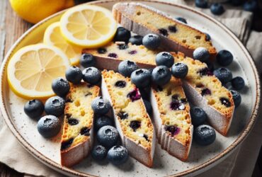 biscotti senza glutine al limone e mirtilli per uno snack fresco e fruttato