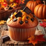 muffin senza glutine alla zucca e cioccolato fondente per dolci autunnali