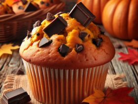 muffin senza glutine alla zucca e cioccolato fondente per dolci autunnali