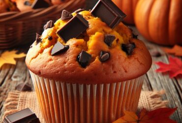 muffin senza glutine alla zucca e cioccolato fondente per dolci autunnali