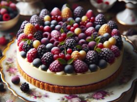 torta senza glutine ai frutti di bosco e crema di vaniglia per un dolce sofisticato