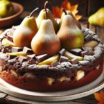 torta senza glutine al cioccolato e pera per dessert autunnali